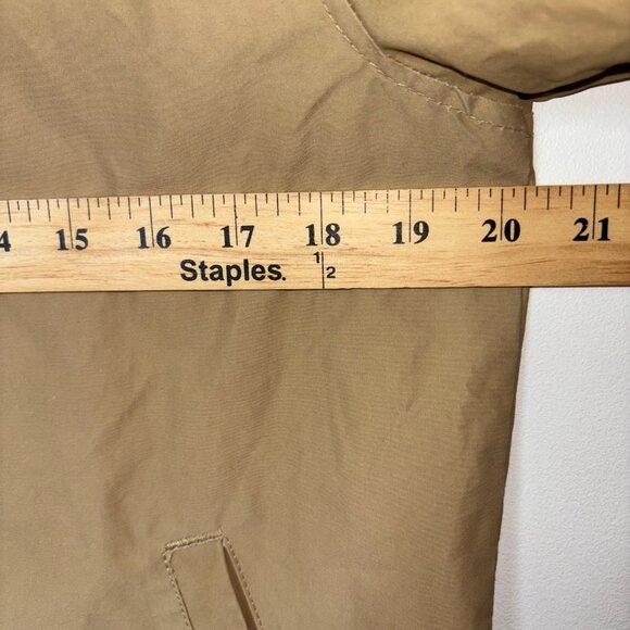 Herschel Supply Co Men's Snap Closure Jacket Size M Beige Khaki Cotton Blend - Picture 11 of 13